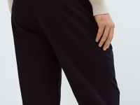 Чиносы из структурной ткани с ремнём, Синий