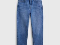 Джинсы Mom fit с высокой посадкой, Синий