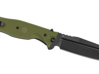 Складной нож Офицерский-С, сталь D2, рукоять пластик, зелёный