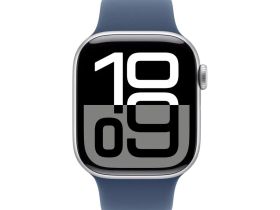 Смарт-часы Apple Watch Series 10 46mm Silver Aluminum Case with Denim Sport Band (M/L)