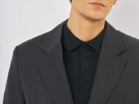 Однобортный пиджак из смесовой шерсти, Серый