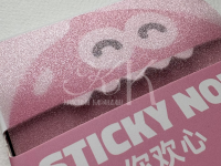 Блок самоклеящийся Languo, Z-сложение, 76х76 мм, 80 л, квадратный, розовый