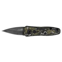 Автоматический нож Kershaw Launch 4, сталь дамаск, рукоять карбон/алюминий