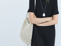 Платье-футболка с разрезом, Черный