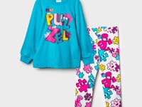 Комплект трикотажный для девочек: брюки (легинсы), толстовка