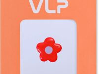 Наклейка VLP 3D красный цветок