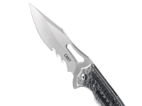 Складной нож CRKT Fossil™ BLACK WITH VEFF SERRATIONS™, сталь 8Cr13MoV, рукоять сталь 2Cr13, накладки G10