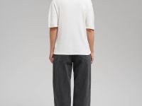 Легкий джемпер-поло прямого кроя