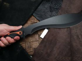 Мачете кукри Boker Magnum Chainsaw Backup, сталь 420, рукоять резина/пластик