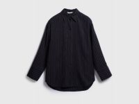 Свободная блузка из лиоцелла, Черный