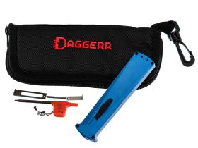 Автоматический нож Daggerr Кощей Slim, сталь D2, рукоять алюминий, синий