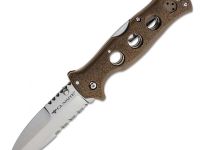 Нож складной Cold Steel Gunsite Counter Point I, сталь AUS-10A, рукоять Griv Ex™, коричневый