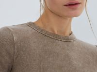 Футболка с эффектом стирки, Бежевый