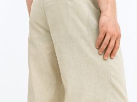 Чиносы изо льна, Бежевый