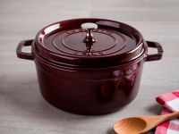 Staub Кокот круглый 22 см, гранатовый Staub