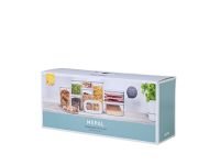 Mepal Набор емкостей для хранения, 9 предметов, белый Modula Mepal
