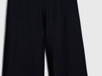 Брюки из полупрозрачной ткани, Черный