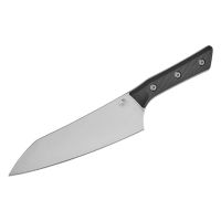 Нож кухонный Шеф Microtech Chef's Knife, сталь M390MK, рукоять G10, черный
