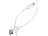 Кабель Borofone (BX14) USB/Lighting Fast Charging 2.4A 2m (белый)