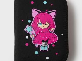 Пенал текстильный для девочек