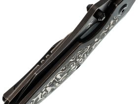 Складной нож Kansept Baba Yaga, сталь CPM 20CV, рукоять титан/карбон