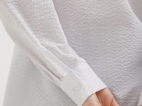 Блузка из хлопка свободного силуэта