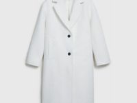 Длинное фактурное пальто, Бежевый