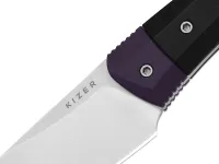 Туристический нож Kizer Momo Fix 3, сталь AEB-L, рукоять Purple/Black G10