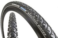 Велопокрышка шипованная Schwalbe Marathon Winter Plus Performance 28" (светоотражающая полоса 700x40c (42-622) стальной)