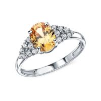 Серебряное кольцо с фианитами