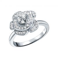 Серебряное кольцо с фианитами