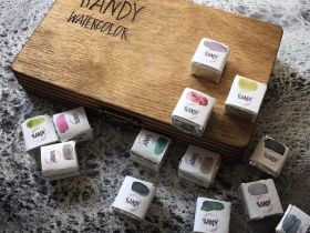 Акварель "Handy" кювета 2 мл, Титаниум баф