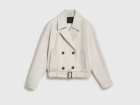 Укороченный тренч, Бежевый