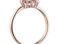 Классическое кольцо из красного золота с бриллиантами э0201кц10170800