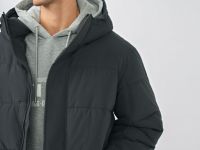 Утеплённая куртка с капюшоном, Серый