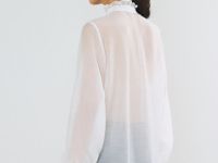 Блузка с рюшами, Белый