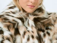 Шуба из искусственного меха для девочек, Мультицвет