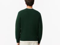 Мужской шерстяной свитер Lacoste с круглым вырезом