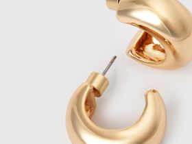 Серьги-кольца, Золотой