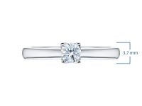 Помолвочное кольцо из серебра э0612кц04203137_white