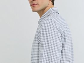 Рубашка в клетку, Белый