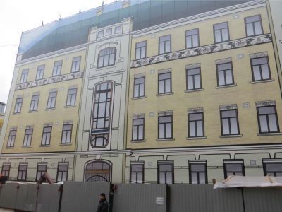 Городская усадьба Соколовых-Сибиряковых XIX - XX вв. - Доходный дом 1908 г., арх. В.И.Мясников