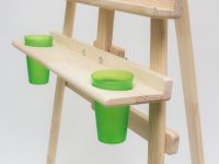 Мольберт Лира Малевичъ Комфорт (с дополнительной полкой и двумя стаканами)