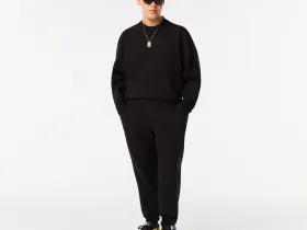 Мужские брюки Lacoste для спорта из меланжевой смеси хлопка