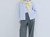 Рубашка из хлопка, Голубой