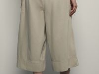 Джинсовые брюки-кюлоты из тенселя