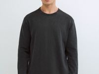 Джемпер с эффектом стирки, Серый