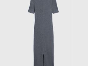 Трикотажное платье для девочек, Серый