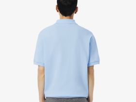 Мужская рубашка-поло Lacoste свободного кроя из плотного хлопка