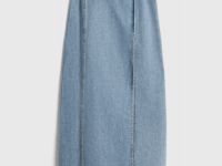 Джинсовая макси-юбка, Голубой